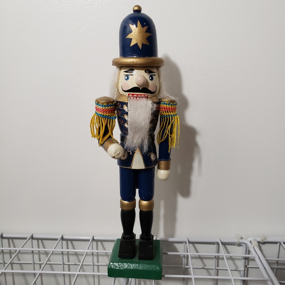 Nutcracker vintage/antique  wooden soldier.  Place Of Origin Unknown.